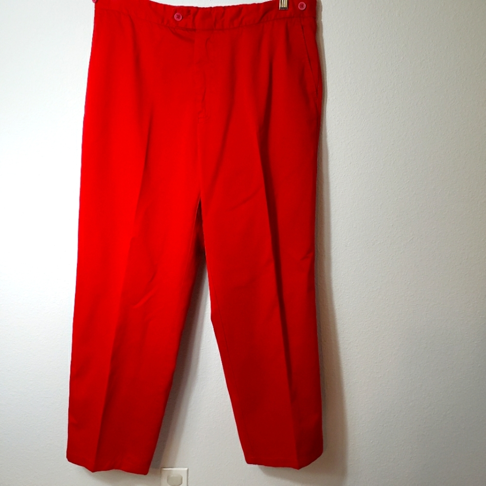 NWOT Faconnable red cotton pants
